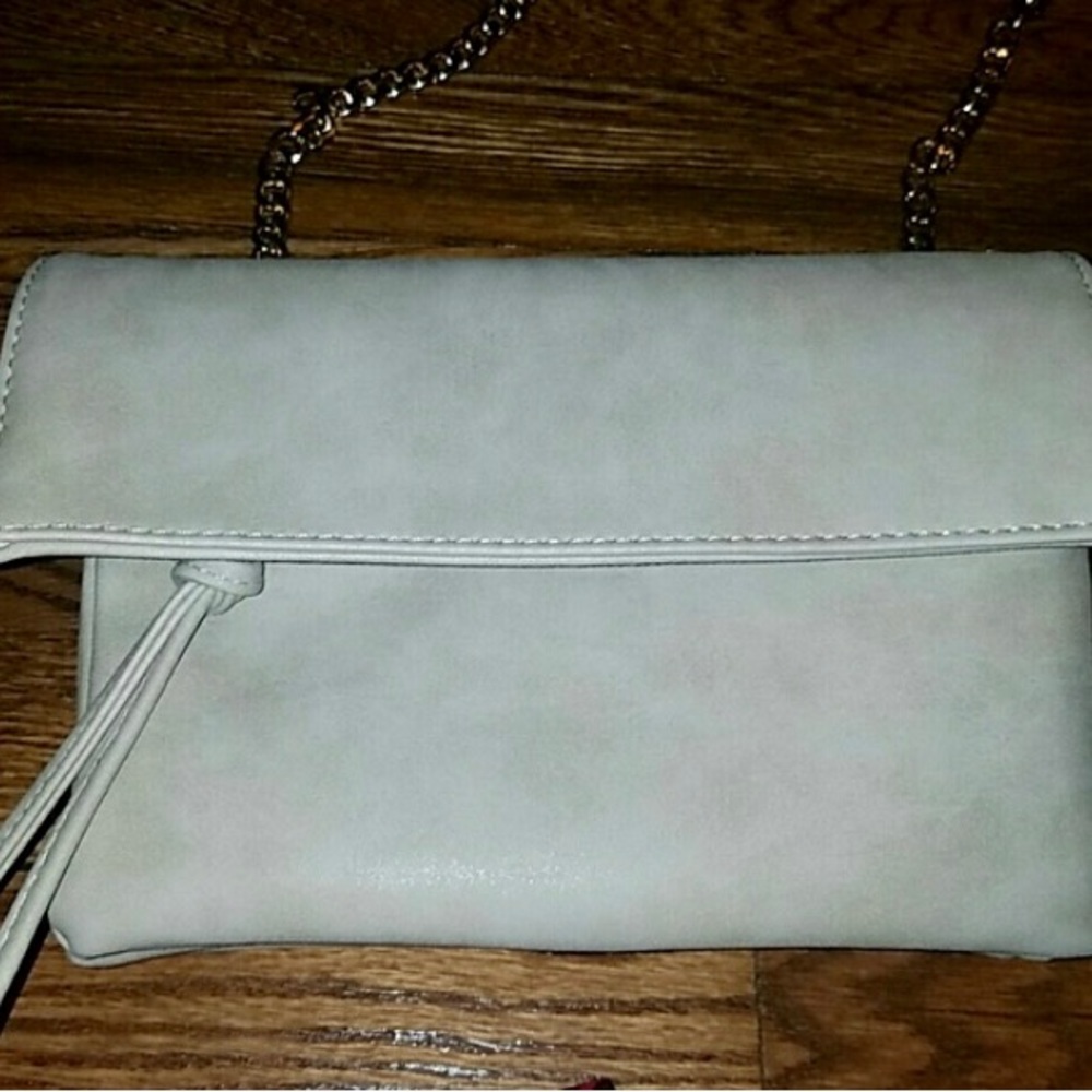 Cream Suede Crossbody
